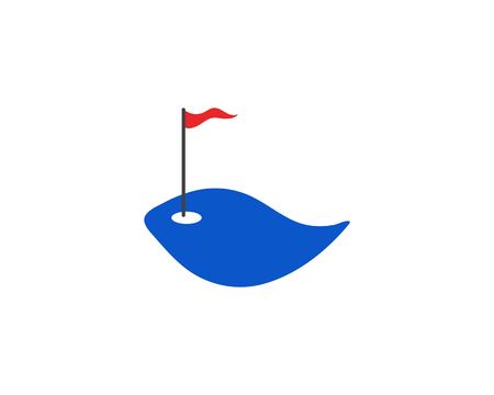 Golf club icons symbols elements and logo vector imageのイラスト素材