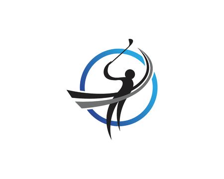 Golf club icons symbols elements and logo vector imageのイラスト素材