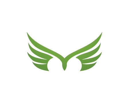 Wing logo and symbol business template vectorのイラスト素材
