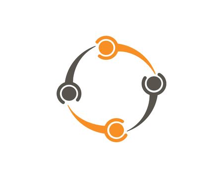 Infinity unity Design Vector icon illustration Logo template designのイラスト素材