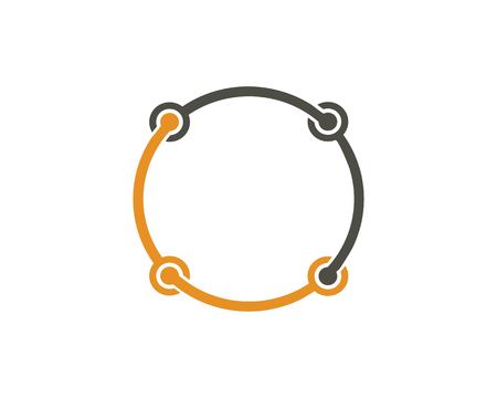Infinity unity Design Vector icon illustration Logo template designのイラスト素材