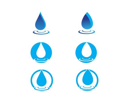 Water drop Logo Template vector illustration designのイラスト素材