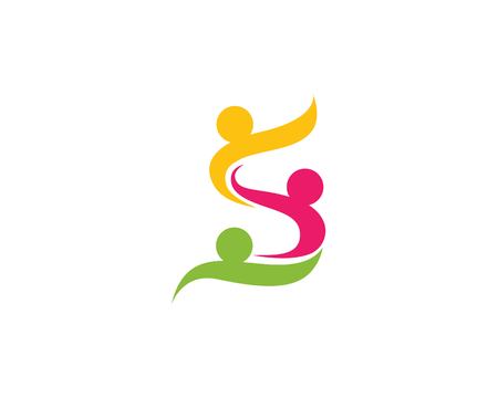 Community, network and social icon design templateのイラスト素材