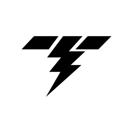 Lightning bolt flash thunderbolt icons vectorsのイラスト素材