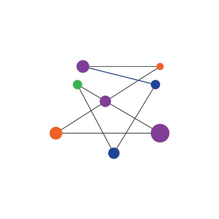 Business technology logo template vectorのイラスト素材