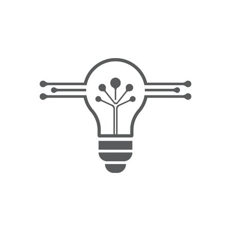 Bulb logo vector ilustration templateのイラスト素材