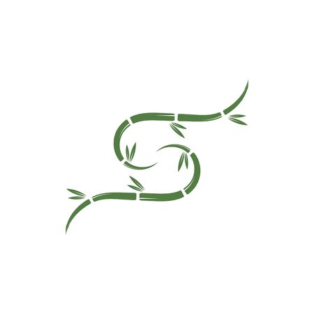 Bamboo Logo Template vector icon illustration designのイラスト素材
