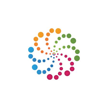 vortex vector illustration icon Logo Template designのイラスト素材
