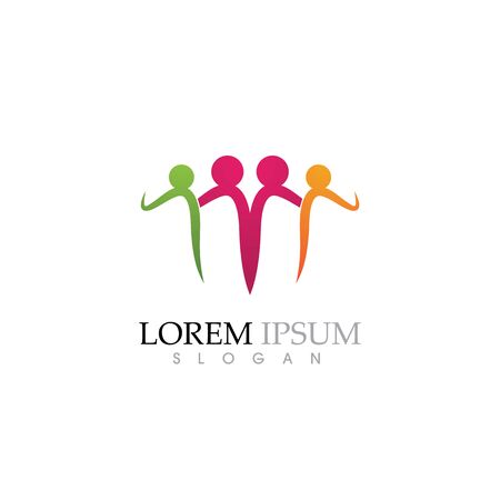Community, network and social icon design templateのイラスト素材