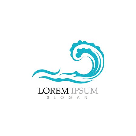 Water wave vector illustrationのイラスト素材