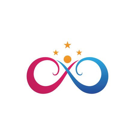 Family care infinity logo and symbol vectorのイラスト素材