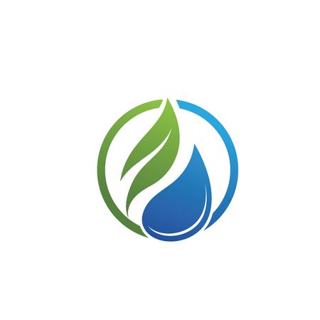 Waterdrop Creative Vector Logo Design Templateのイラスト素材