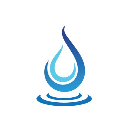 Waterdrop Creative Vector Logo Design Templateのイラスト素材