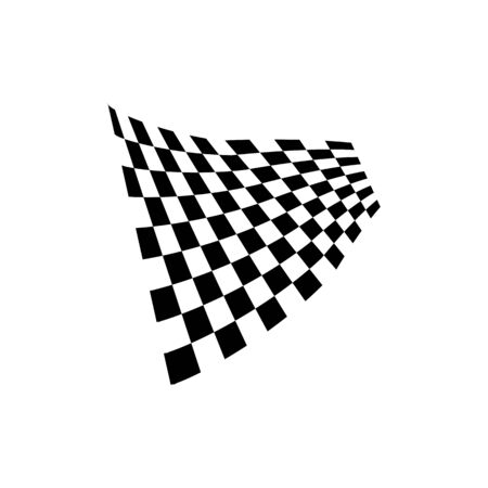 Race flag icon, simple design illustration vectorのイラスト素材