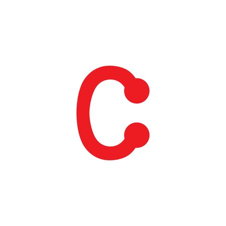 C Letter Logo Template vector icon designのイラスト素材