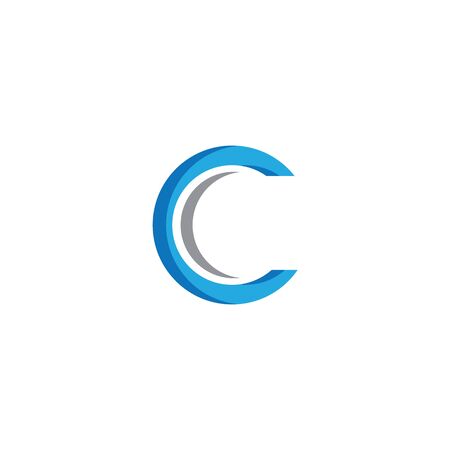 C Letter Logo Template vector icon designのイラスト素材