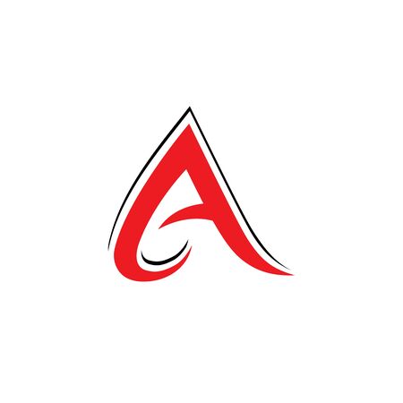 A Letter Template vector icon illustration designのイラスト素材