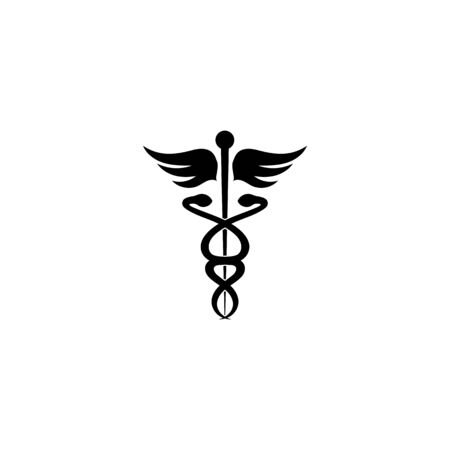 medical snake icon vector illustration designのイラスト素材