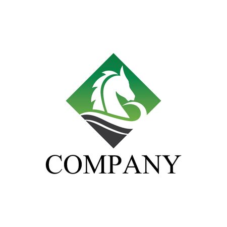 Horse Template Vector icon illustration designのイラスト素材
