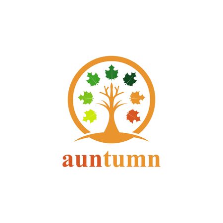 Autumn Logo Template vector imageのイラスト素材