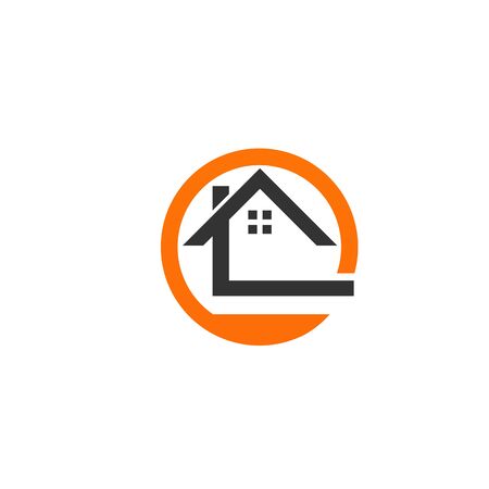 home buildings symbols icons templateのイラスト素材