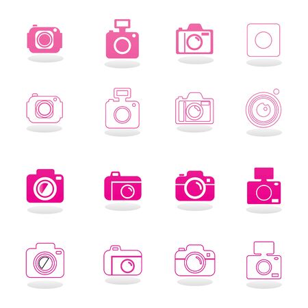 camera vector icon and symbolのイラスト素材