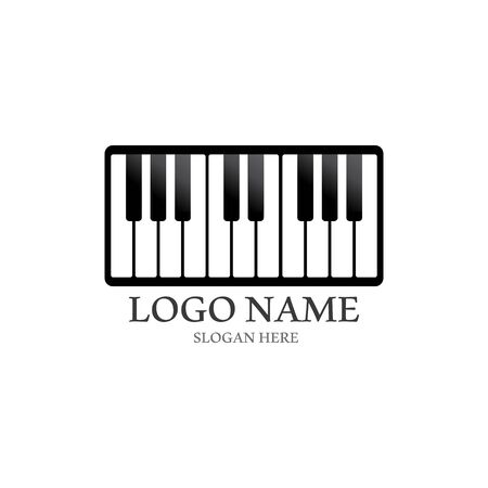 Piano icon vector ilustration templateのイラスト素材