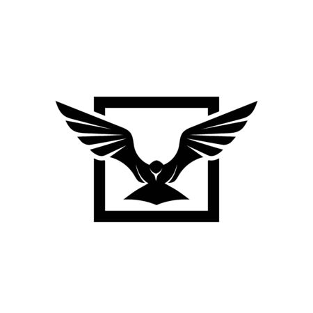 Bird fly  Logo Template vector illustration designのイラスト素材