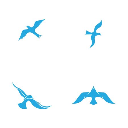 Bird fly  Logo Template vector illustration designのイラスト素材