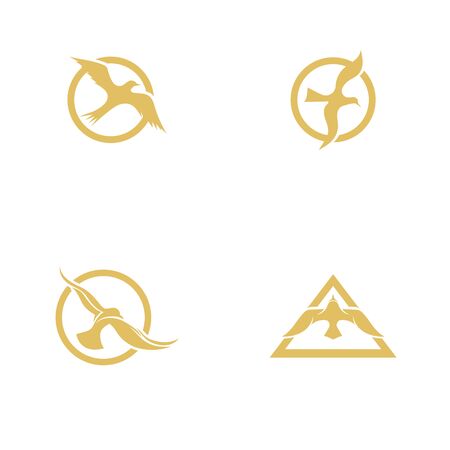 Bird fly  Logo Template vector illustration designのイラスト素材