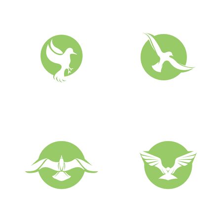 Bird fly  Logo Template vector illustration designのイラスト素材