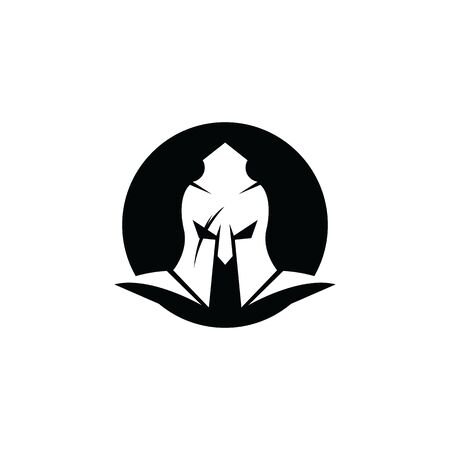 Spartan helmet logo template vector icon designのイラスト素材