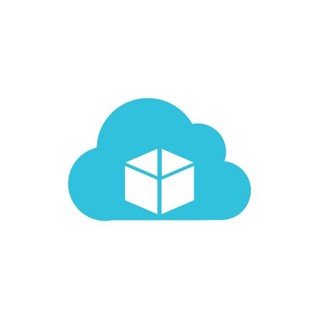 Cloud logo vector icon illustration designのイラスト素材