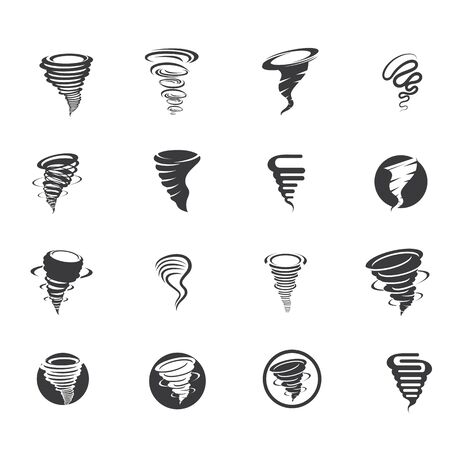 Tornado logo symbol vector illustration designのイラスト素材