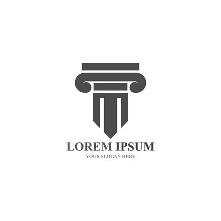 column Logo and symbol Templateのイラスト素材