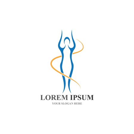 Human character logo sign illustration vector designのイラスト素材