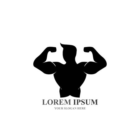 Vector object and Icons for Sport Label  Gym Badge  Fitness Logo Designのイラスト素材
