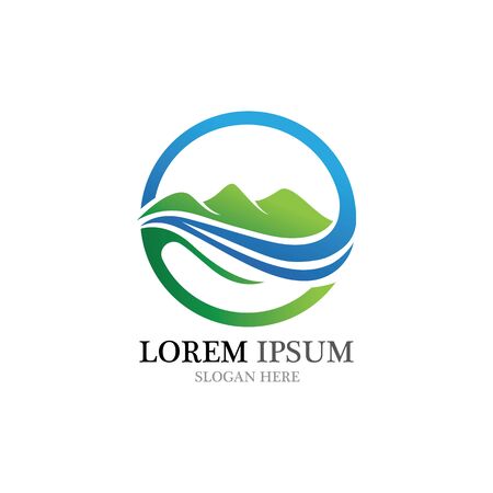 Mountain Logo Vector illustration designのイラスト素材