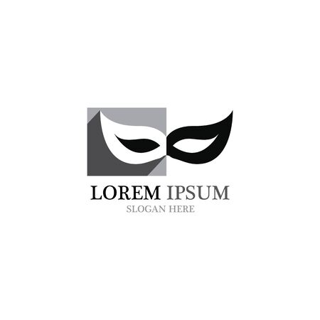 Face mask logo and symbol vectorのイラスト素材