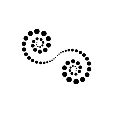 halftone circle dots vector illustration designのイラスト素材
