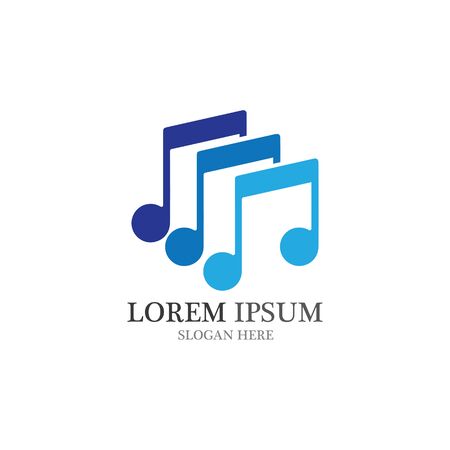 Music note Icon Vector illustration EPS10のイラスト素材