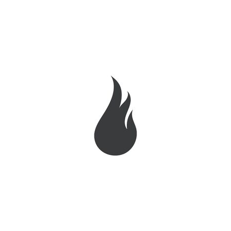 Fire flame Template vector icon Oil, gas and energy conceptのイラスト素材