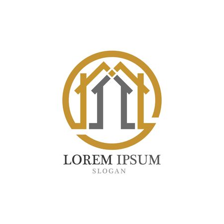 Real Estate , Property and Construction Logo designのイラスト素材
