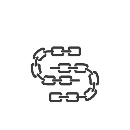Chain Business corporate abstract unity vector logo design templateのイラスト素材