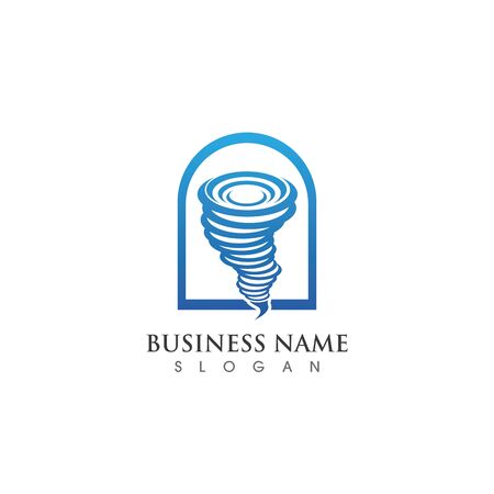 Tornado logo symbol vector illustration designのイラスト素材