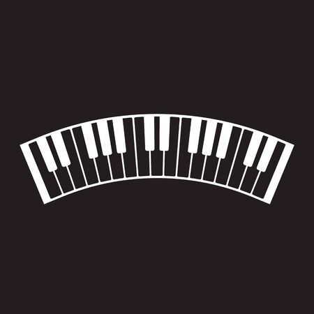 Keyboard piano vector Musical instrument illustration designのイラスト素材