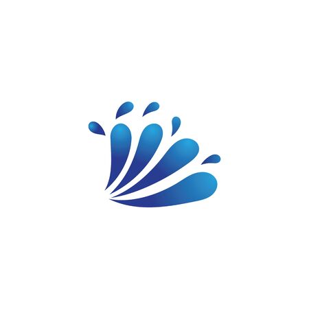 Splash Water icon vector illustration design logoのイラスト素材