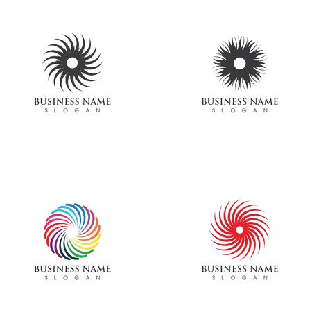 vortex vector illustration icon Logo Template designのイラスト素材