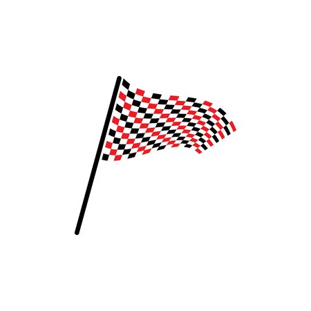 Race flag icon, simple design illustration vectorのイラスト素材