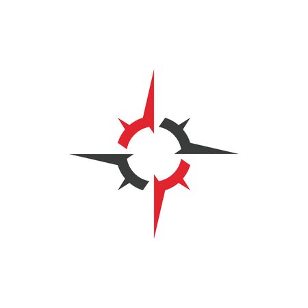 Compass Logo Template vector icon illustration design - Vectorのイラスト素材